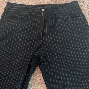 Black and White Striped Dress pants